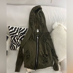 NSF distressed hoodie